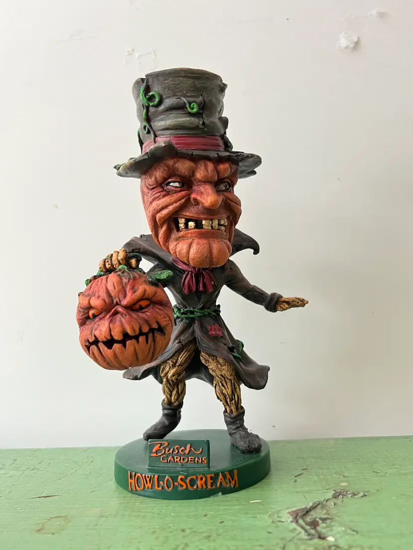 Busch Gardens RARE Howl-O-Scream JACK Bobblehead Halloween Bobble Collectible