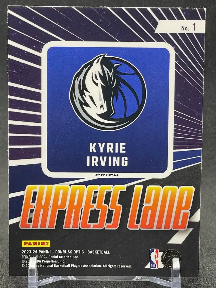 Kyrie Irving 2023-24 Optic Express Lane #1 Holo Prizm