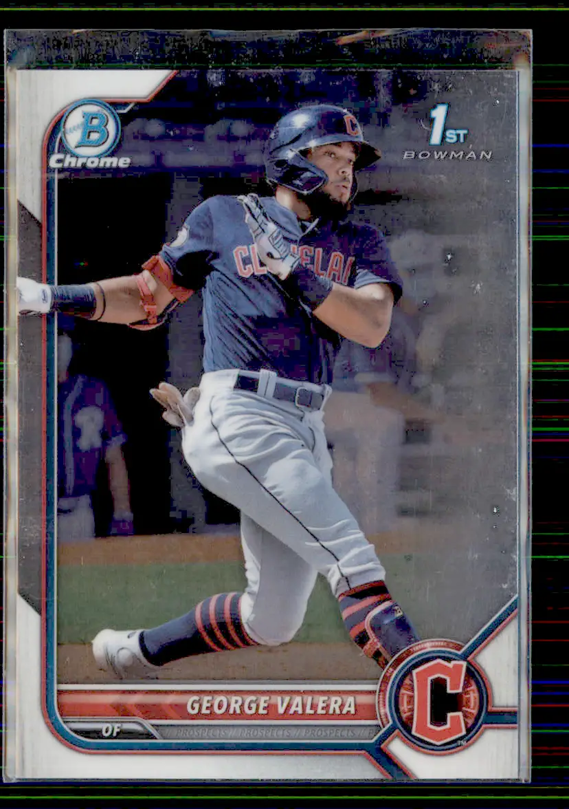 George Valera 2022 Bowman Chrome Chrome Prospects #BCP-22 - Cleveland Guardians - (130-49)