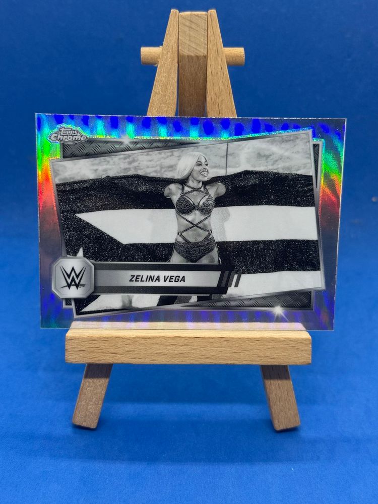 2025 WWE Topps Chrome Zelina Vega Sepia Refractor A16