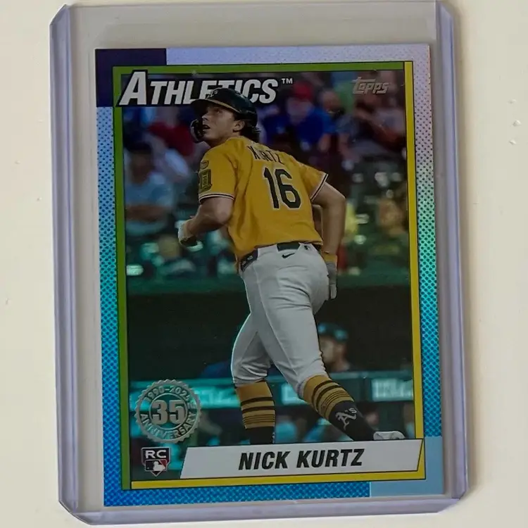 Nick Kurtz RC 1990 Topps Foil Oakland Athletics
