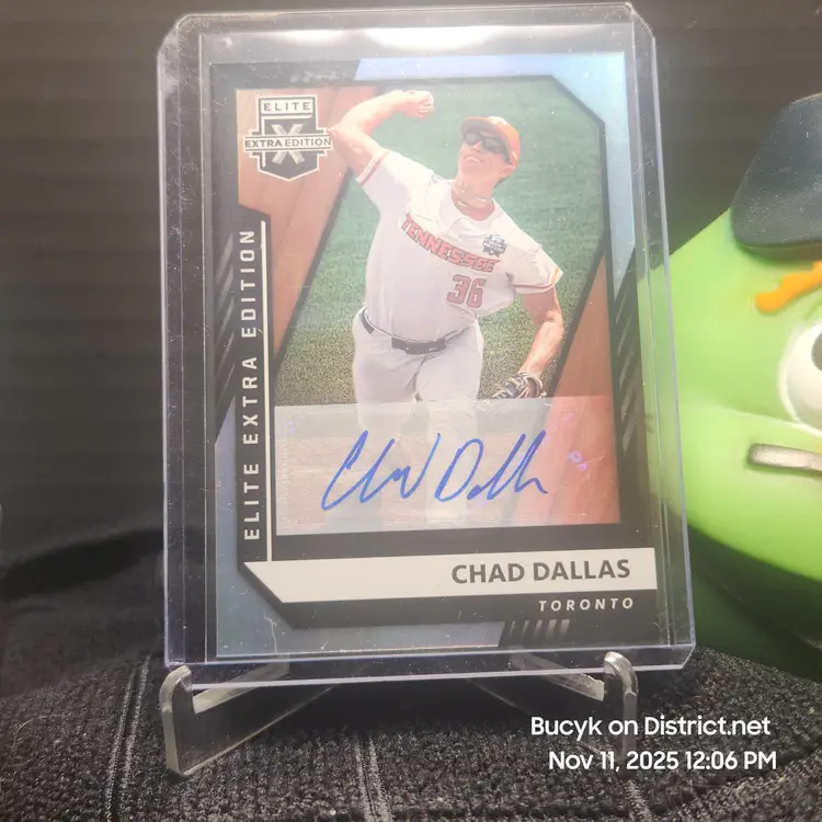2021 Panini EEE Auto - Chad Dallas Toronto Blue Jays