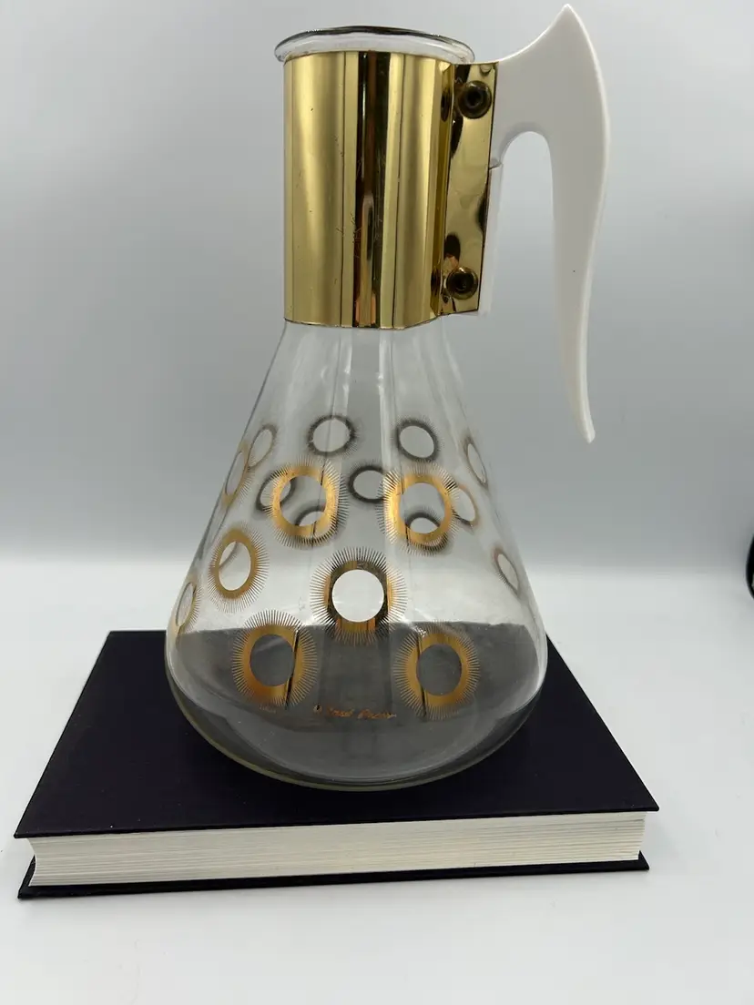 Vintage Coffee Decanter By Corning. Signed “Fred Press”