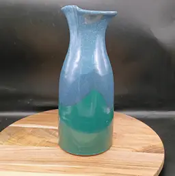 Cady Clayworks JOHN MELLAGE Seagrove North Carolina Pottery Pinched Neck Vase Pitcher