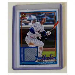 Francisco Lindor 1991 Topps Relic New York Mets