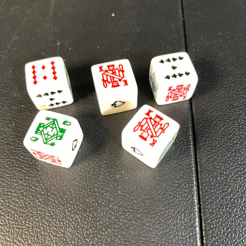 Set of 5 Poker Dice