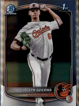 2025 Bowman Draft #BDC-186 Joseph Dzierwa Chrome - (138) - Baltimore Orioles