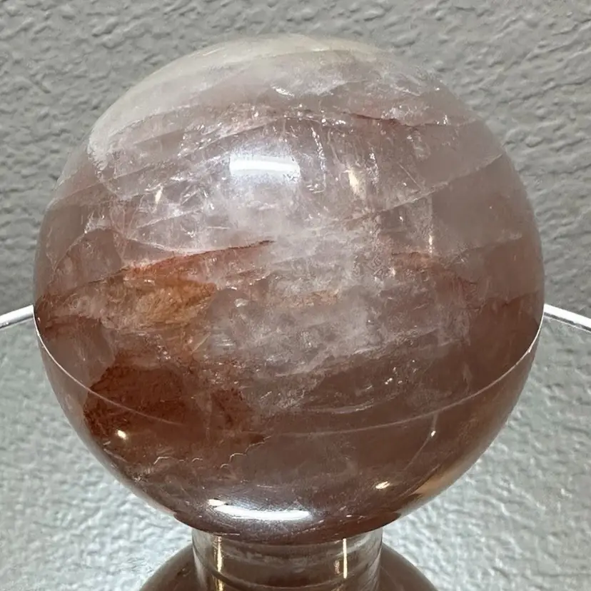 Red Fire Quartz Sphere