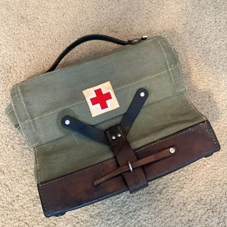 Vintage Military Medical Bag WWII Era