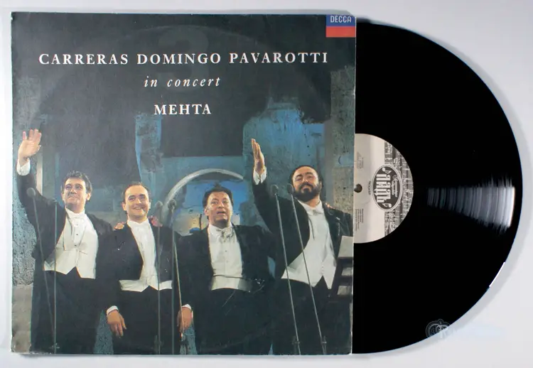 Placido Domingo - In Concert (1992) Vinyl LP • Carreras, Pavarotti, Three Tenors