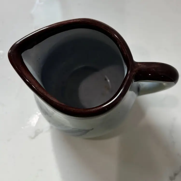 Vintage Tonala Signed Creamer Decorated With Bird, Butterfly And Flowers