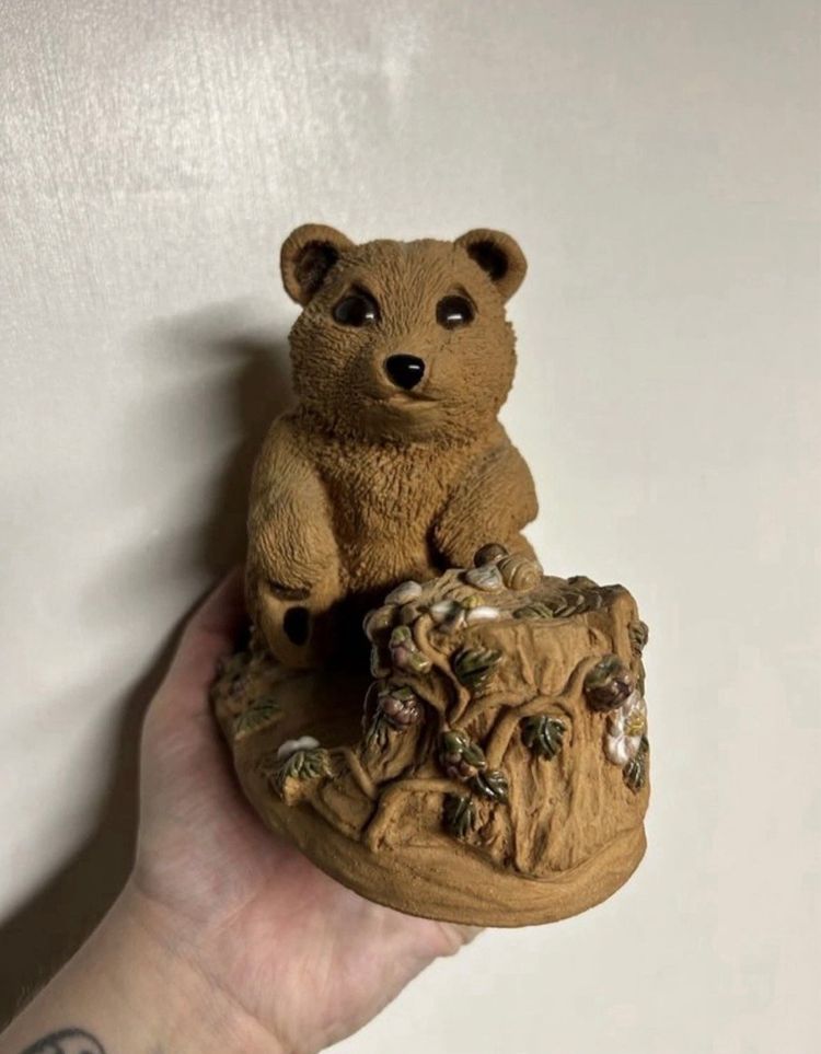 Handmade Pottery Terracotta Honey Bear