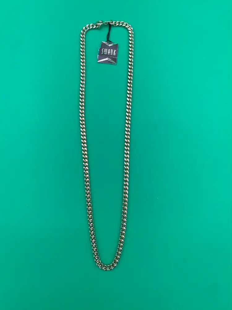 Swank Women's Gold-Tone 18" Cuban Link Necklace - VTG New w/ Tags