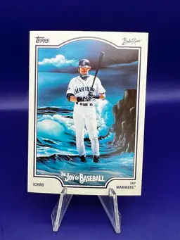 2025 Topps X Bob Ross the Joy of Baseball Ichiro Suzuki Seattle Mariners