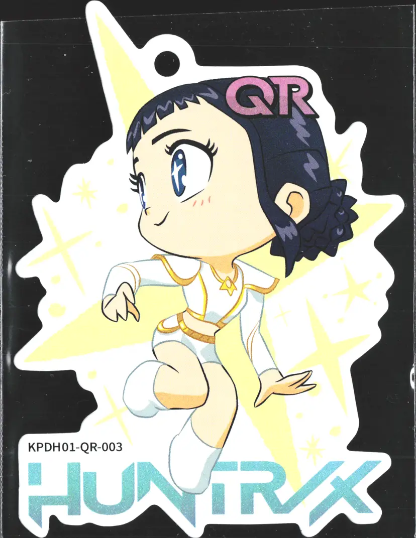 Zoey Chibi QR Charm Keychain Kayou KPop Demon Hunters Trading Card QR-003