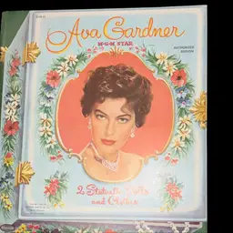 VINTAGE CUT 1953 WHITMAN AVA GARDNER PAPER DOLLS