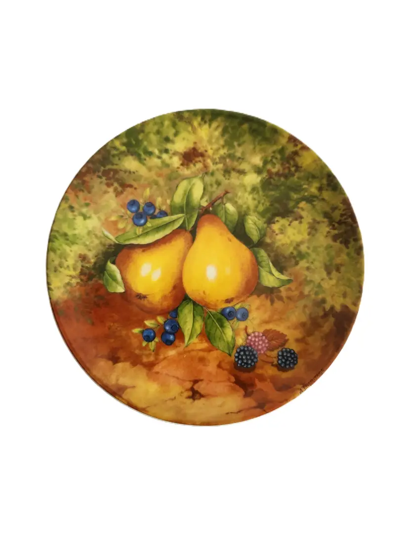 27-Limoges Porcelain Fruit Plate 7 1/2 Inches