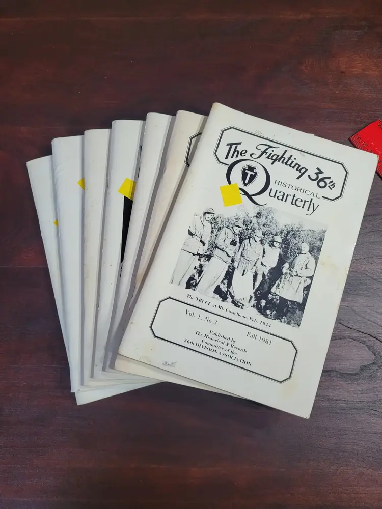The Fighting 36th Historical Quarterly - Military LOT BOOKS