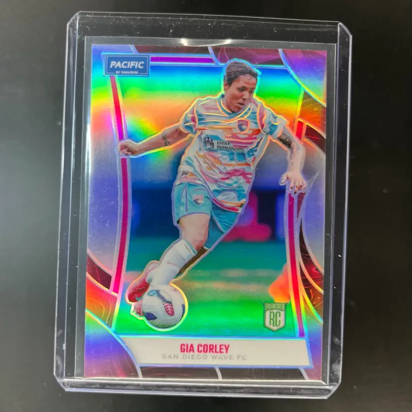 Gia Corley 2025 Parkside Pacific NWSL Purple Pink /35 Print Run Soccer Card