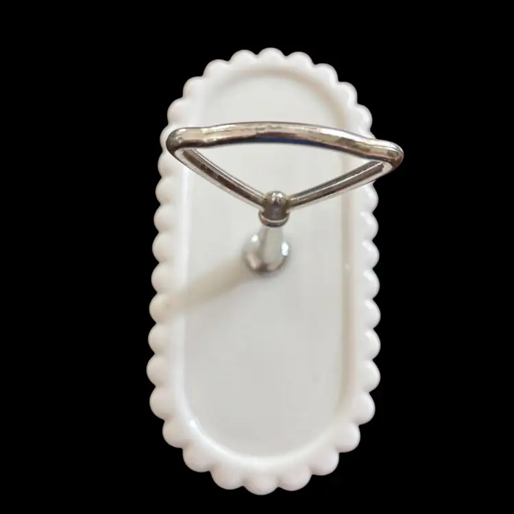 Milk Glass Fenton Tray