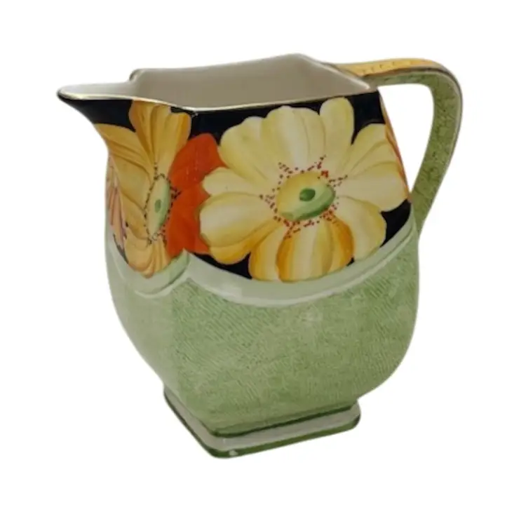 Vintage Art Deco Square Pitcher By Gray’s Pottery Stoke On Trent England