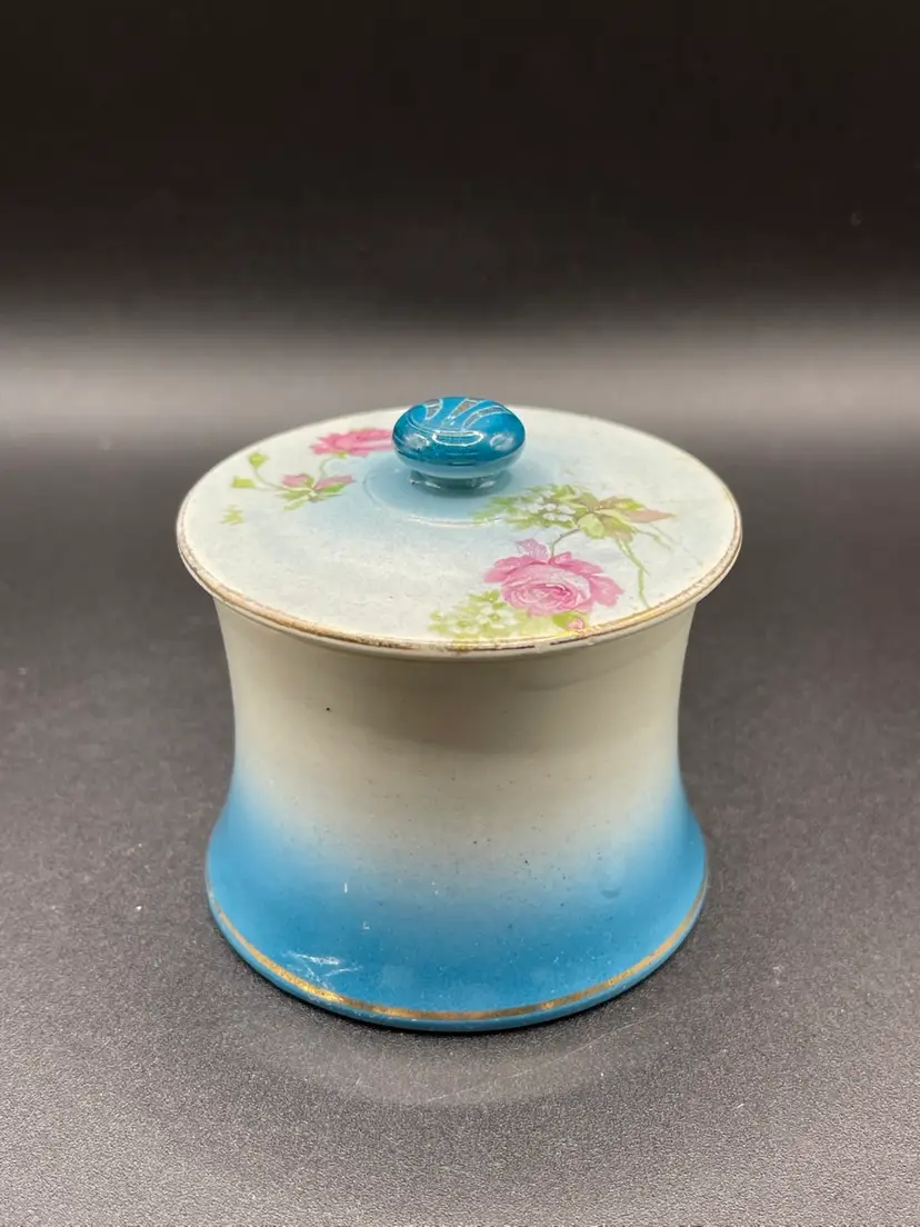 Vintage, Ceramic Lidded Vanity Jar