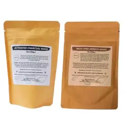 Activated Charcoal + Mud & Arnica Facial Masks Bun