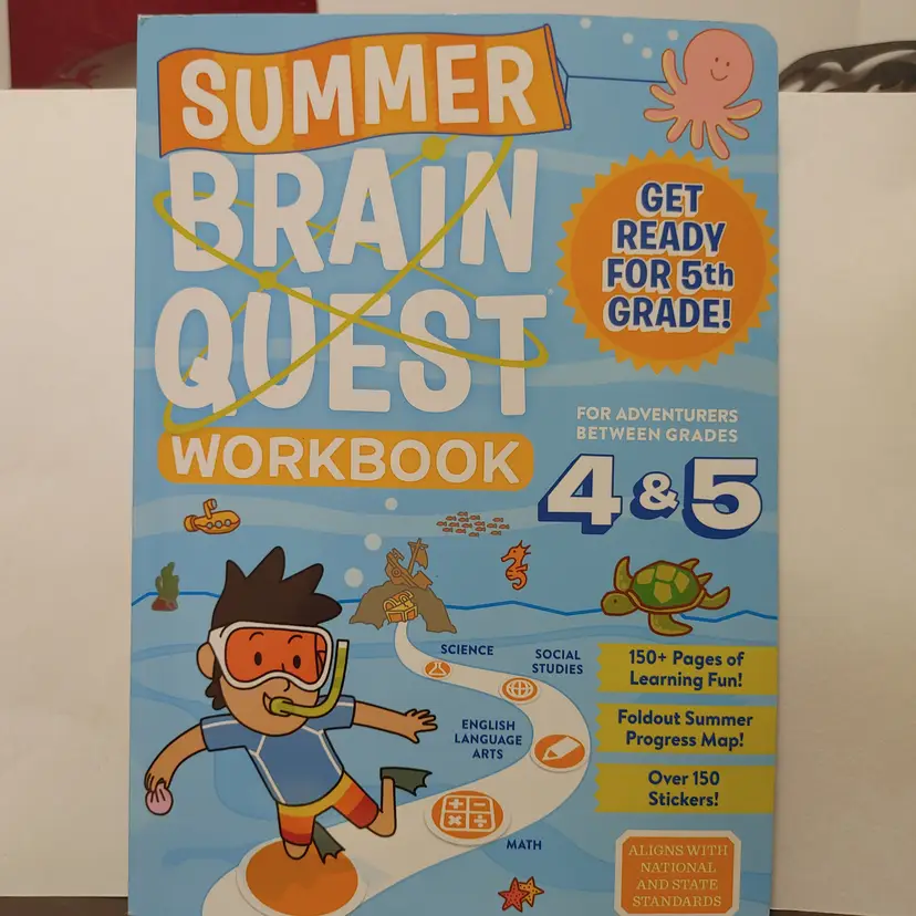 Summer Brain Quest Workbook Grades 4-5. Brand New.