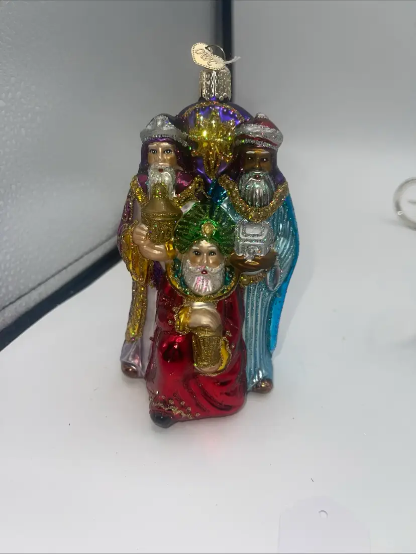 Old World Christmas Glass Blown Ornament Three Wise Men 5"