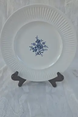 Set of 4 Johnson Brothers Scandia Blue Ironstone 8" Plates – England