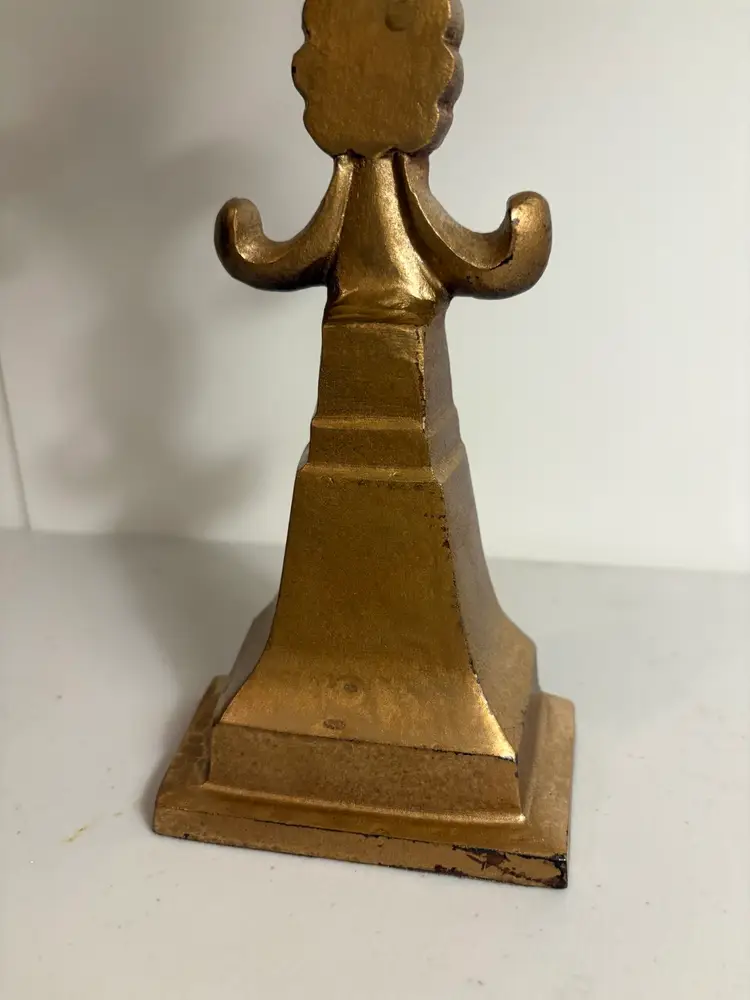 French Country Provence Fleur de Lis Brass Doorstop or Bookend