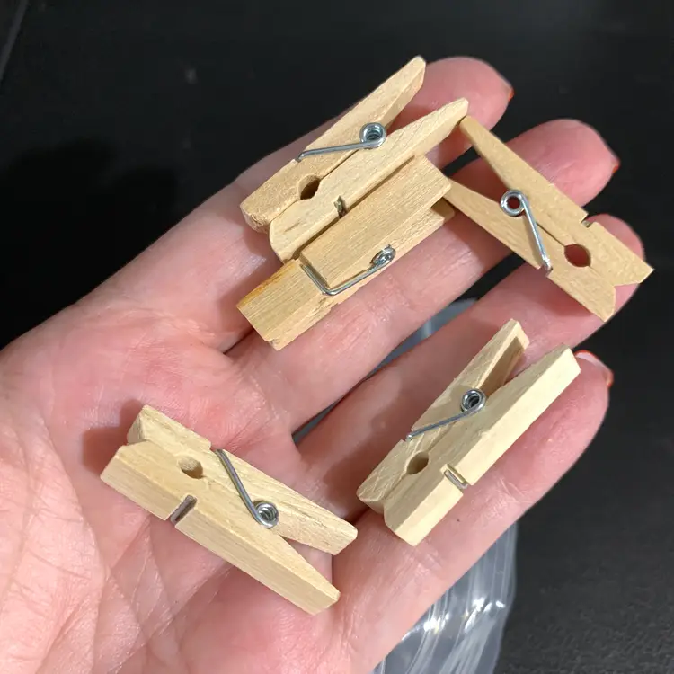 50-Tiny Clothespins