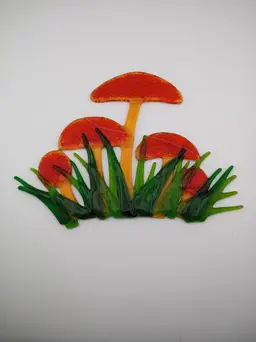 Mushroom suncatcher
