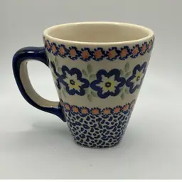 $5 SB! Polish Pottery Mug - Marked on Bottom ~5”