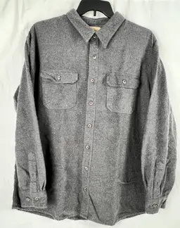 Schmidt Workwear Gray Cotton Flannel Shirt Men’s 2XT Tall