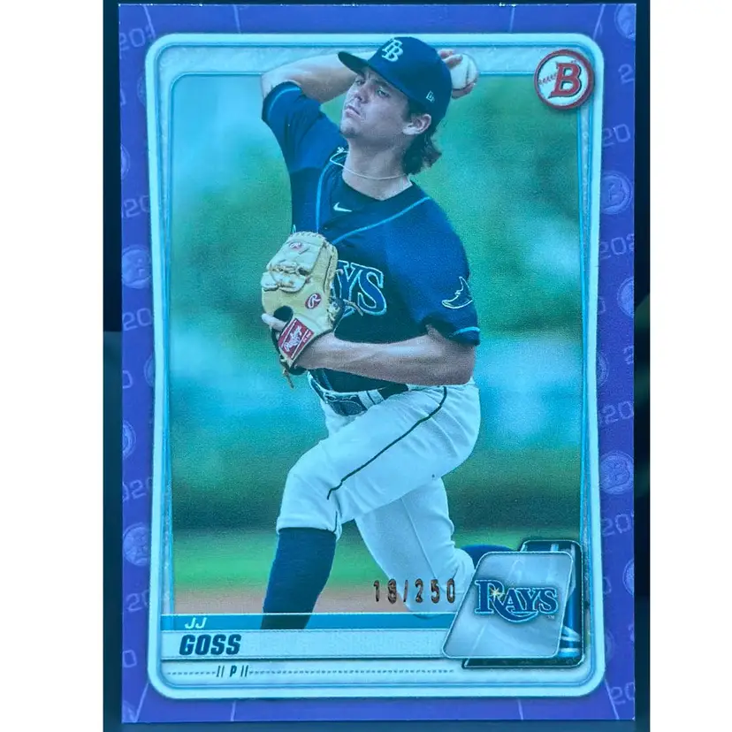 JJ Goss 2020 Bowman Draft Purple Parallel /250