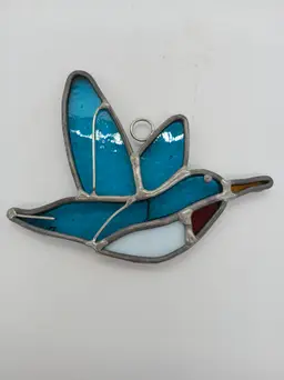 Hummingbird Stained Glass Suncatcher