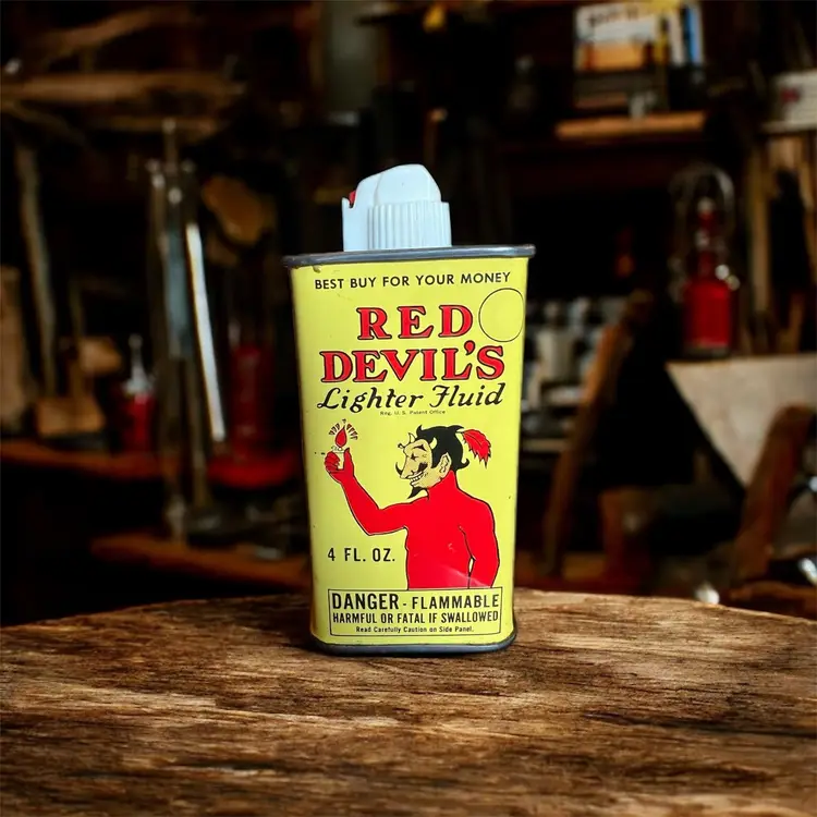 Vintage Red Devil Tin