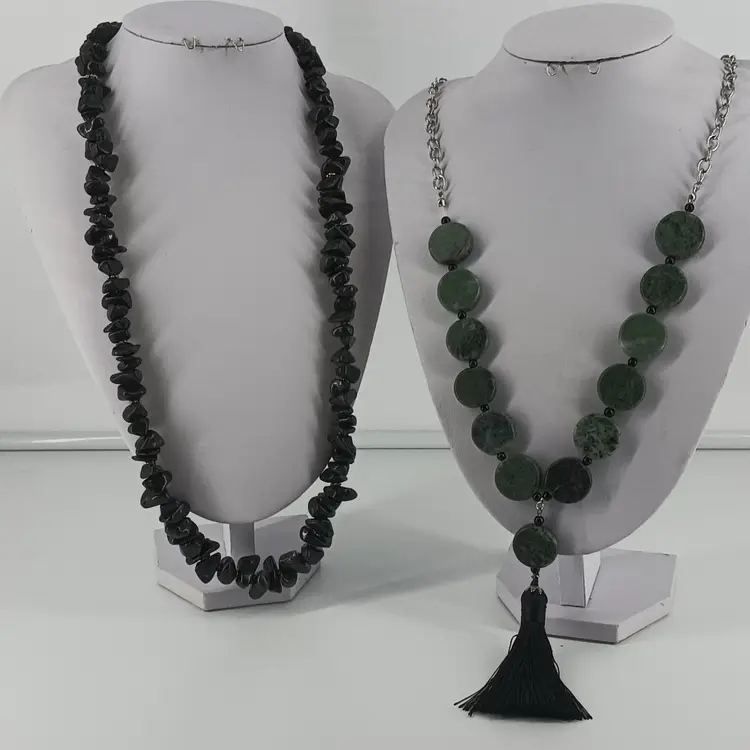Two Gemstone Necklace