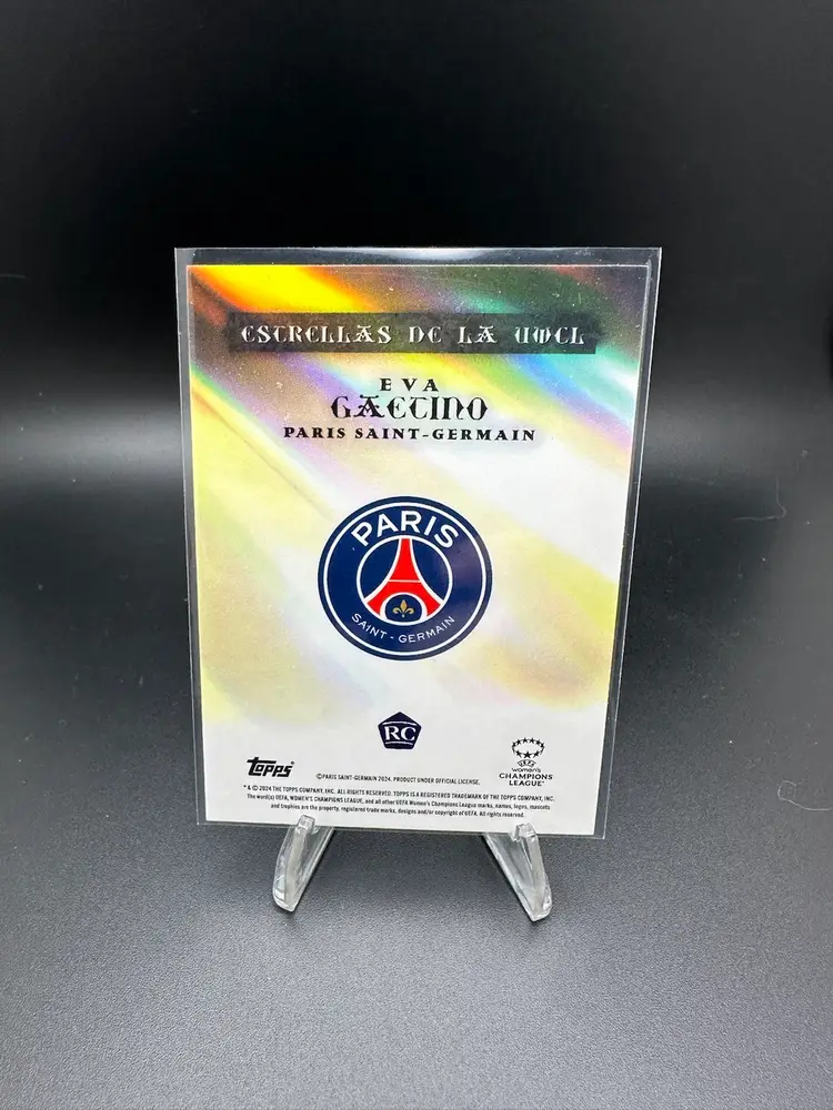 Eva Gaetino RC 2024 Topps Bonmati Platinum Curated Set Estrellas de la UWCL PSG