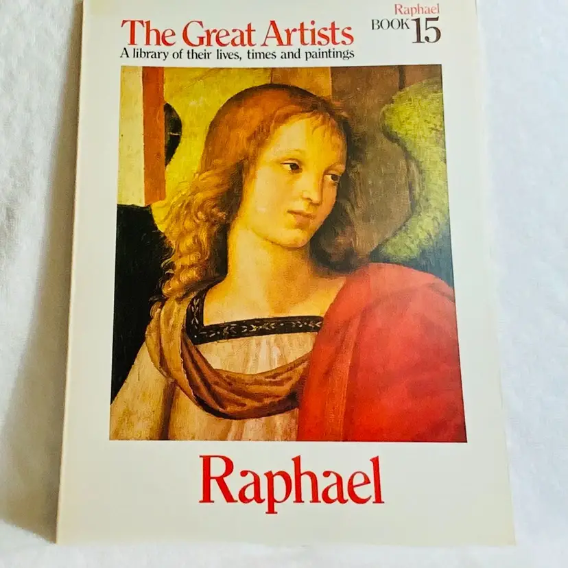 Vintage The Great Artists, A Library of Their lives, Times and Paintings Book Series Full Page Prints Soft Paperback Cover 1978 Edition : Book 16 Raphael
