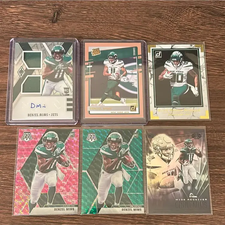 Denzel Mims RC Lot W/ RPA - New York Jets