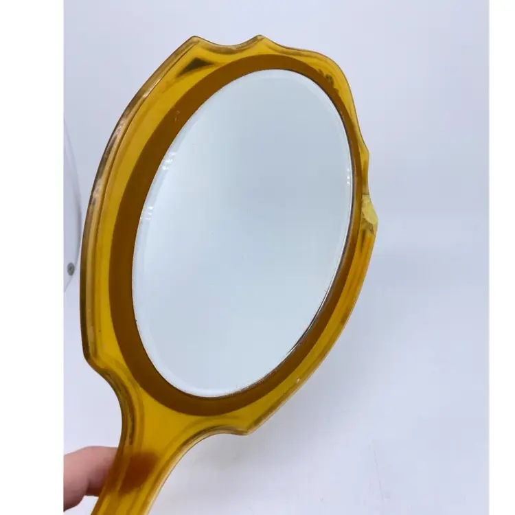 Vintage Celluloid Hand Mirror