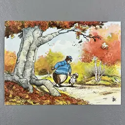 Greeting Card Illustrated Papa Bear Baby Cub Phil Mendez Alexander Greetings Inc