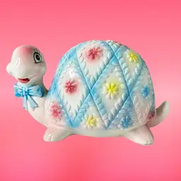 Midcentury Turtle Anthropomorphic Planter Tortoise Vtg Rubens Japan Kitsch