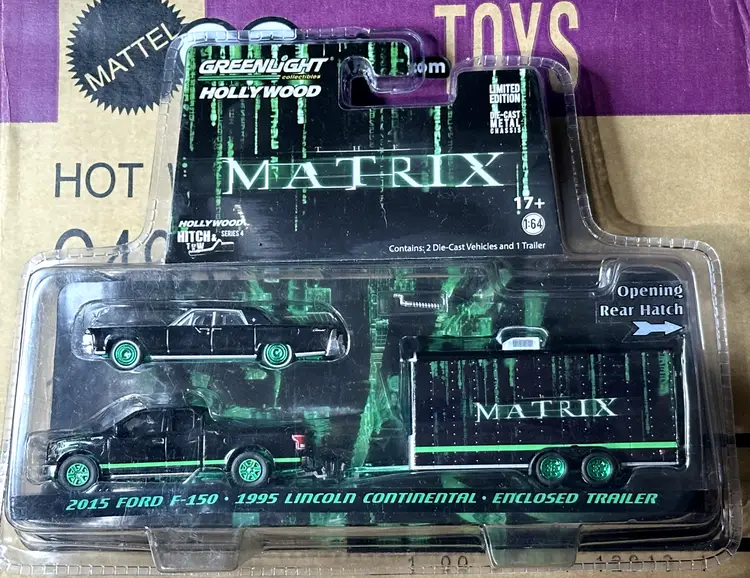 Greenlight Hitch &amp; Tow Series Matrix Green Machine Ford F150 Lincoln Continental