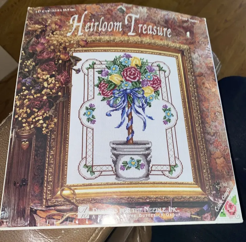 Heirloom Treasure Topiary Cross Stitch Kit 11"x14" Item 5269