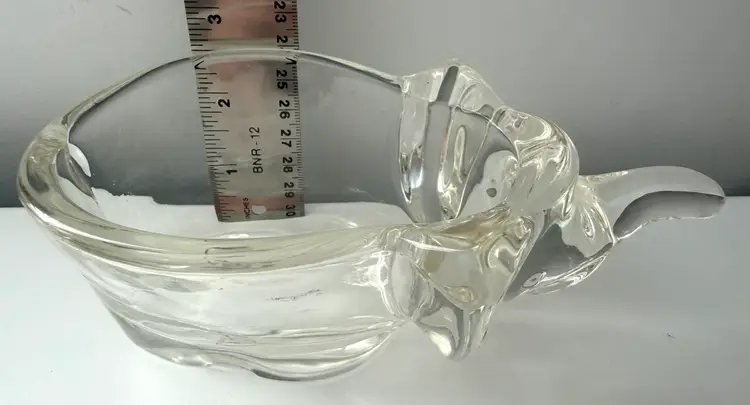 Vintage Elephant Crystal Candy Dish