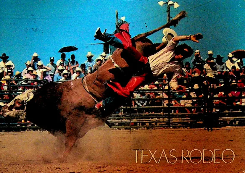 Texas Rodeo Postcard 1986