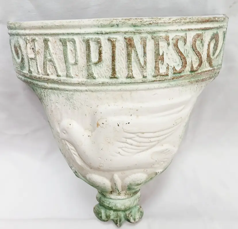 Vintage 1976 Happiness Wall Planter